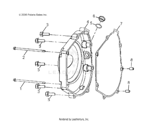 Engine, Crankcase Cover, Rh - A09fa09aa/ab (49atvcrankcasecvrrh07otlw90) Schematic