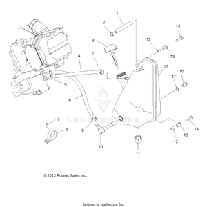 Engine, Oil System And Oil Tank - A14mb46th (49atvoil13hawk) Schematic