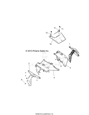 Body, Hood And Front Body Work - Z16vde99fm/nm (49rgrhood14rzr1000) Schematic
