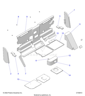 Body, Cab Foam And Rear Panel - R25rry99as/bs/al/bl/ap/bp/a9/b9/af/bf/ak/bk (c730813) Schematic