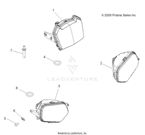 Electrical, Headlights - A09zx85/8x All Options (49atvheadltasm09spxp550) Schematic