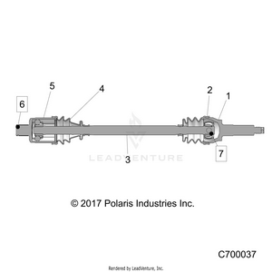 Drive Train, Rear Half Shaft - R21rrj99a9/b9 (c700037) Schematic