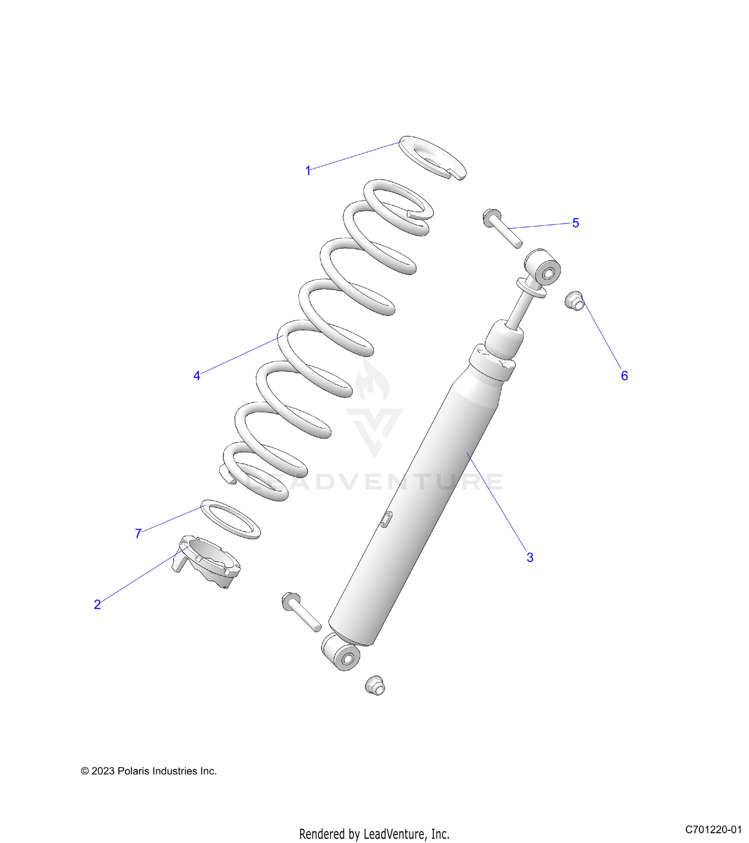 SUSPENSION, REAR SHOCK MOUNTING - R26T6E99NJJ (C701220-01)