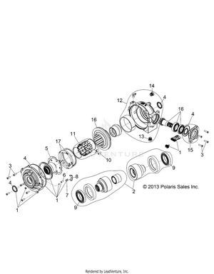 Drive Train, Front Gearcase Internals (built 3/05/10 And After) - R10vh76 All Options/vy76az (49rgrtransintl1332803) Schematic