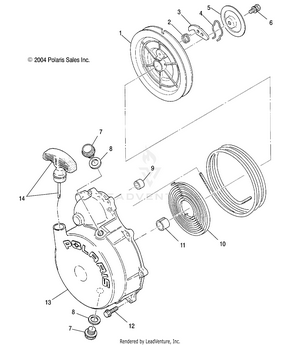 Recoil Starter - A05jd32aa (4995019501d10) Schematic