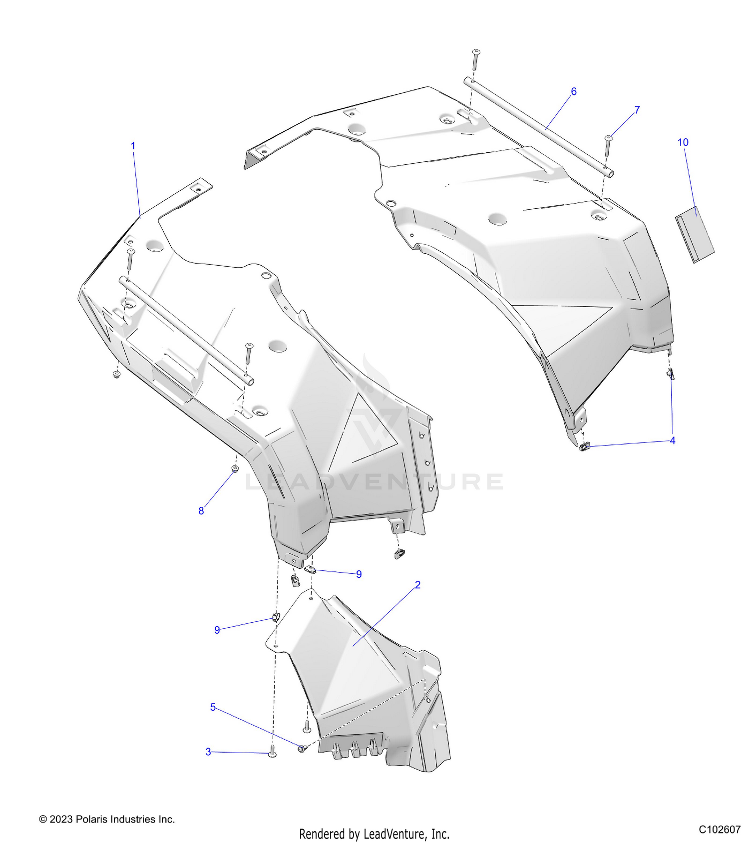 BODY, REAR CAB - A26SHE57CK/EK/FK (C102607)