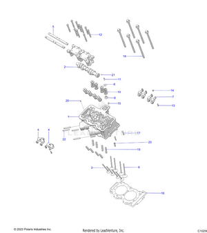 Engine, Cylinder Head, Cam And Valves - A25sxe85a9/am/ap (c102560) Schematic