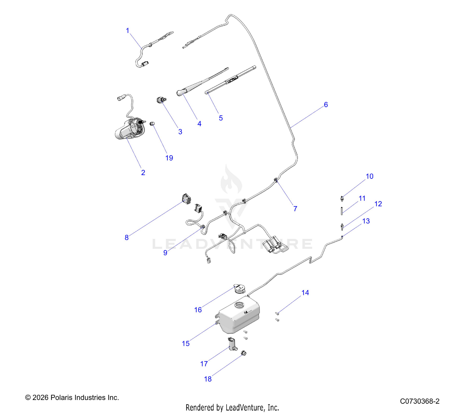 BODY, WATER BOTTLE PUMP ASSEMBLY & WIPER KIT