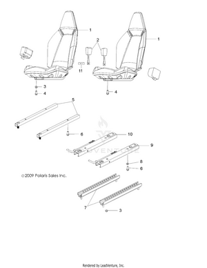 Body, Seat, Mounting And Belts - R13va17aa/ab (49rgrseatmtg10rzr170) Schematic
