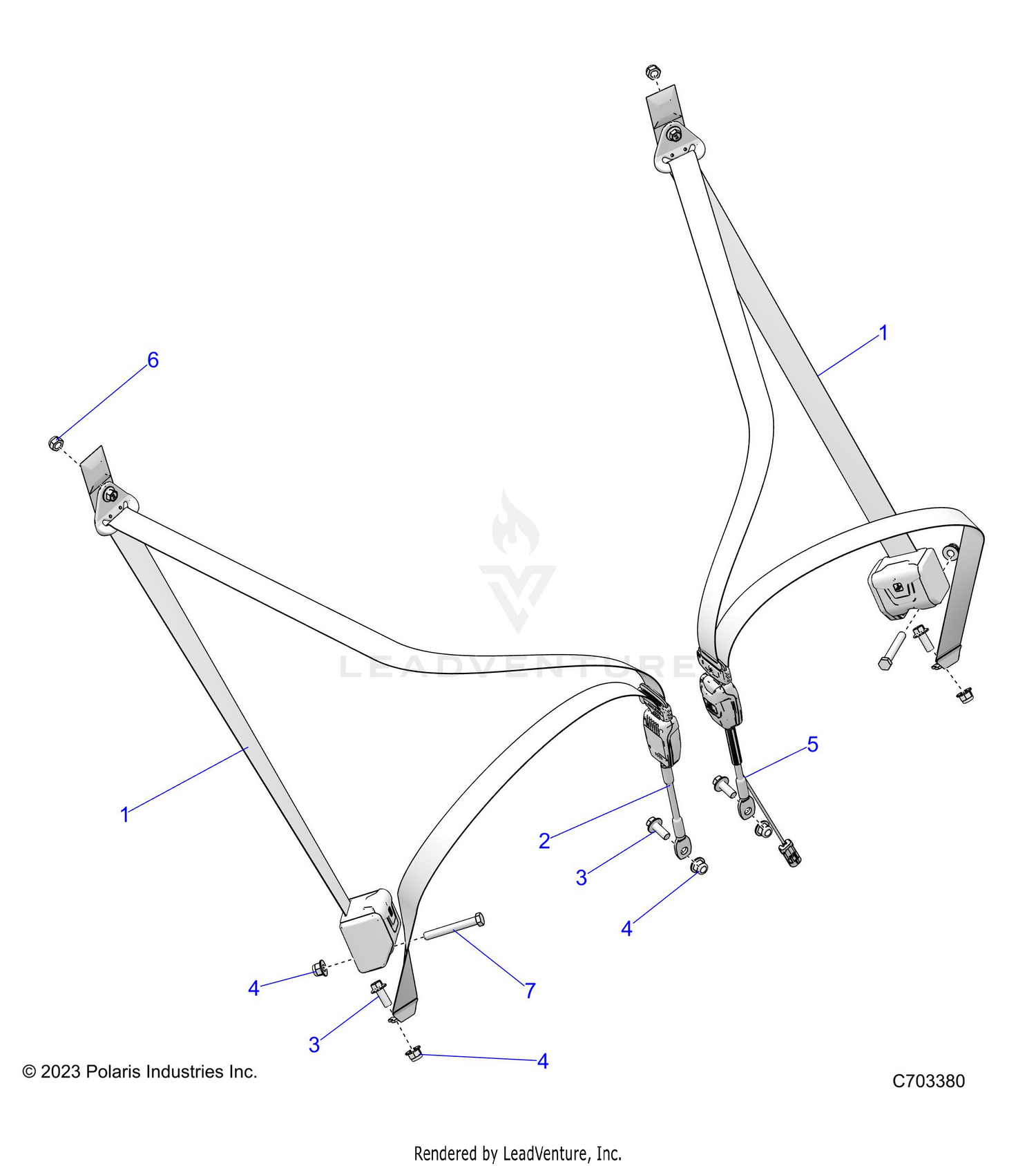BODY, SEAT BELT MOUNTING - Z26NEE99C4 (C0703972-3)