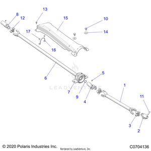 Drive Train, Front Prop Shaft - Z22nar99af/bf (c0704136) Schematic