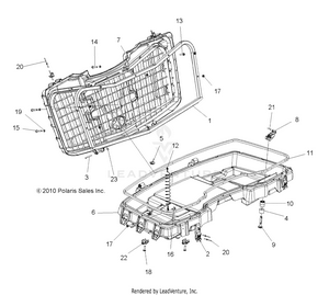 Body, Front Cargo Box - A12tn55aa/az (49atvbox11sp850) Schematic
