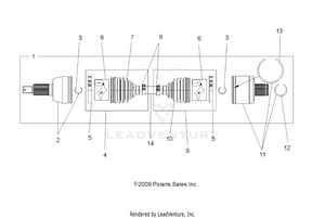 Drive Train, Drive Shaft, Rear - A22sva85a3 (1332642) Schematic