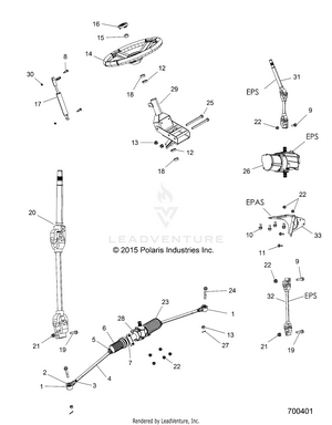 Steering, Steering Asm. - R16rt_87 All Options (700401) Schematic