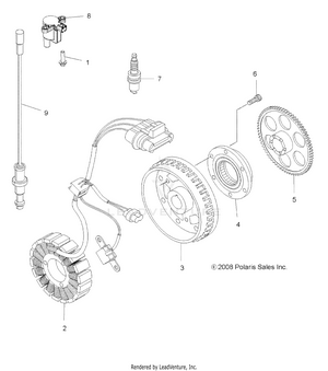 Electrical, Ignition System - A10tn55al/ax (49atvmagneto09spxp550) Schematic