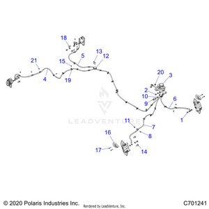 Brakes, Brake Lines And Master Cylinder - R21rrj99a9/b9 (c701241) Schematic