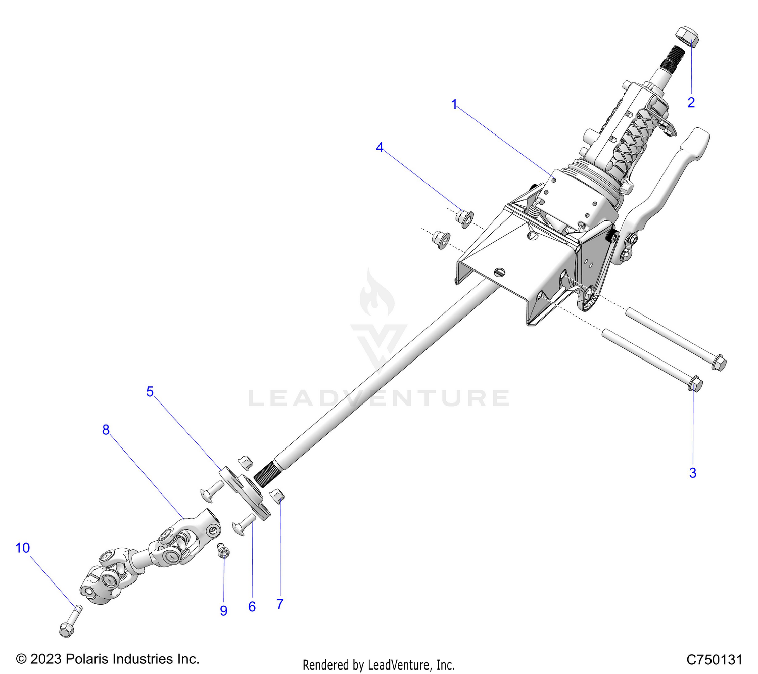 STEERING, LINKAGE & TILT - Z26RPP2KBL (C750131)