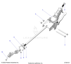Steering, Linkage & Tilt - Z25r4d2kak/bk/aj/bj/am/bm (c750131) Schematic