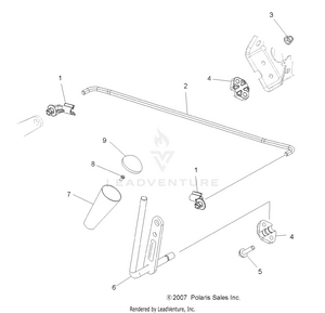 Drive Train, Gear Selector - A09lh46aq/ax/az (49atvgearselect08sp400) Schematic