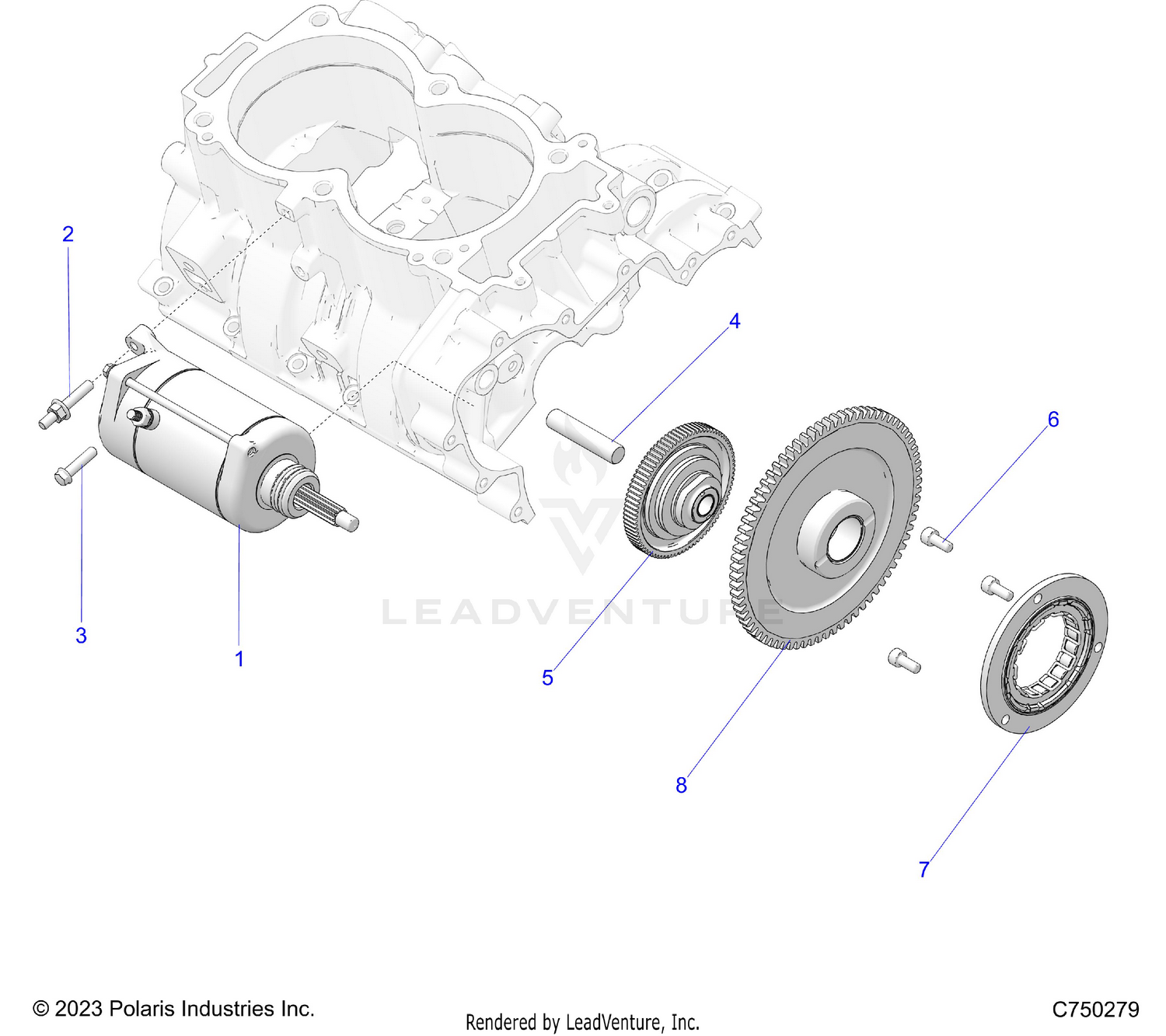 ENGINE, STARTER - Z26S4E92A4/B4/A6/B6 (C750279)