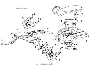 Body, Cab And Seat - A09fa09aa/ab (49atvcab07sprt90) Schematic