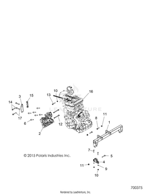 Engine, Mounting & Long Block - R16rt_87 All Options (700375) Schematic