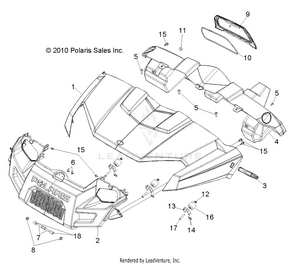 Body, Hood, Dash And Grill - R12rh45ag/ah/ar (49rgrhood11500efi) Schematic