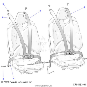 Body, Seat Belt Mounting 4 Point - Z22gae92aj/bj (c701163-01) Schematic