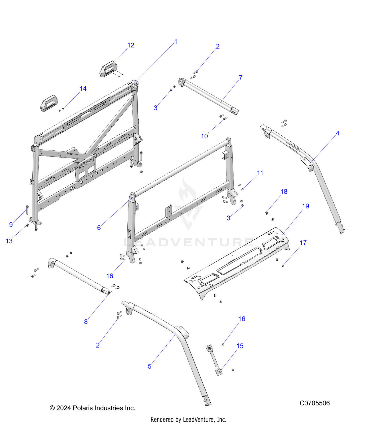 CHASSIS, CAB FRAME - R26RSV99AK (C0705506)