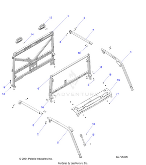 Chassis, Cab Frame - R24rsu99aj/ak/az/a9/bj/bk/bz/b9 (c0705506) Schematic