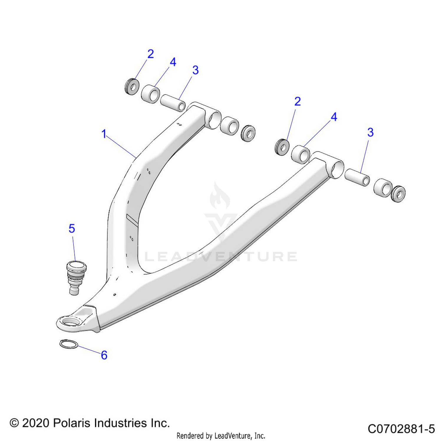 SUSPENSION, FRONT CONTROL ARMS UPPER - Z24GAE92A/92B (C0702881-5)