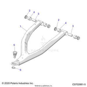 Suspension, Front Control Arms Upper - Z22gae92aj/bj/gak92ap/bp/gav92ap/bp (c0702881-5) Schematic
