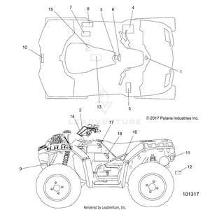 Body, Decals - A19sxn85a8 [101317] Schematic