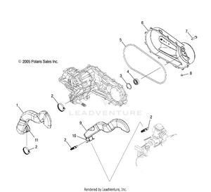 Clutch, Cover And Ducting - A07lb27aa/ac/lh27aa/ab/ac/ad/al (4999202079920207c04) Schematic