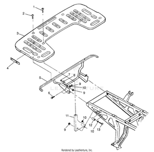 Rear Rack Mounting Xplorer 400l W969140 (4935983598a007) Schematic
