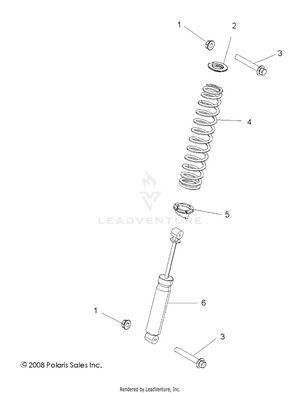 Suspension, Front Shock - R12wh76ag/ar/eah/eav/eaw (49rgrshockmtg097004x4) Schematic