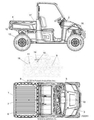 Body, Decals - R15rte87fa (700091) Schematic