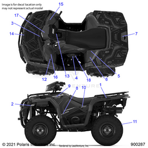 Body, Decals - A22sej57a1/a3/a5/b1/b3/b5 (900287-01) Schematic