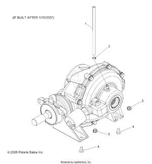 Gearcase, Mounting, Rear (built After 1/15/07) - R07rh50af/ar/at (49rgrgearcasemtgrr077004x4) Schematic