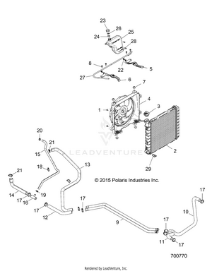 Engine, Cooling System - R16rva57a1/b1/e57a9/b9 (700770) Schematic