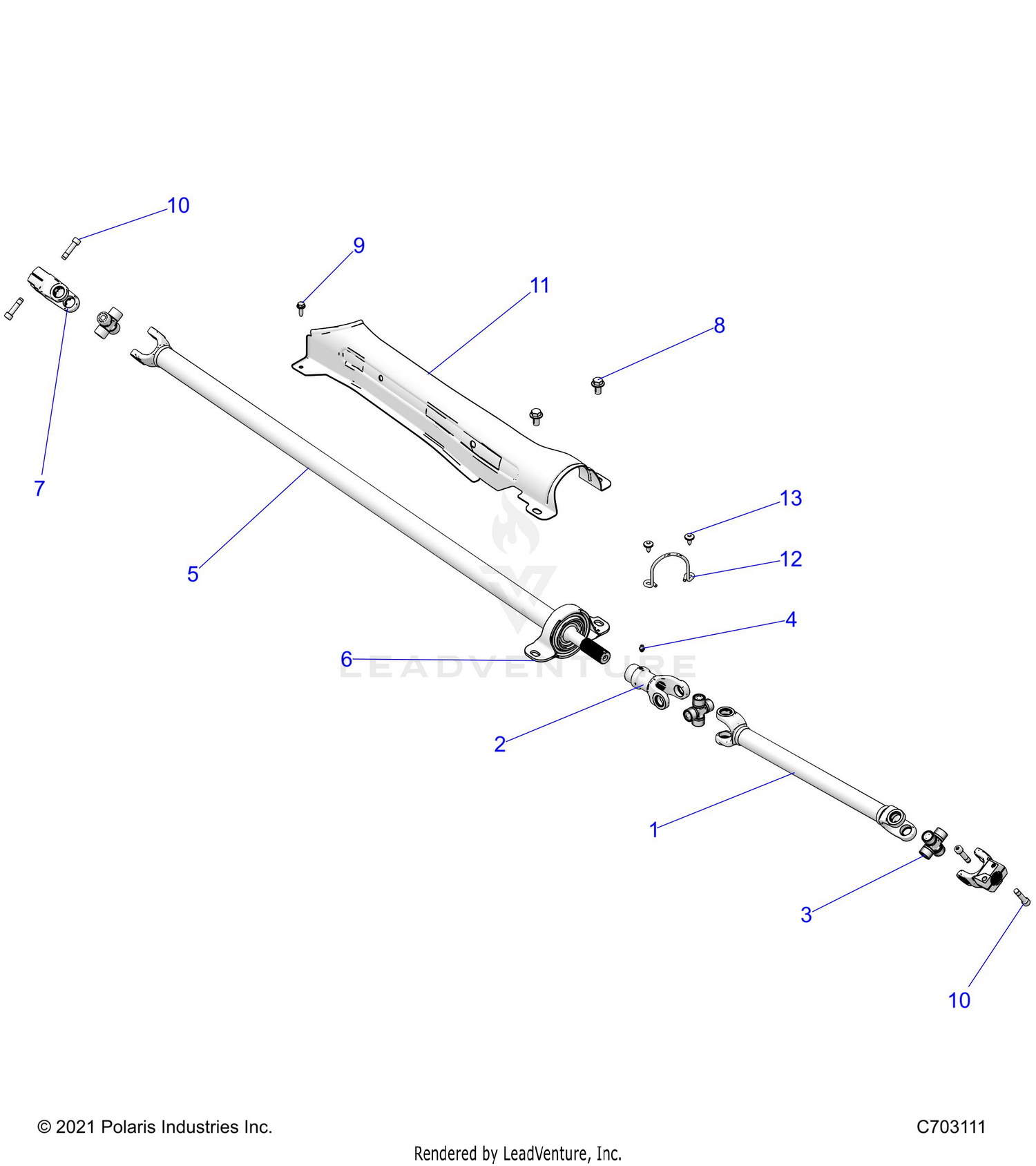 DRIVE TRAIN, PROP SHAFT - Z26NET99A4/B4/A6/B6 (C703111)