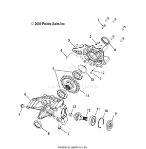 Drive Train, Rear Gearcase Internals - A09cl76aa (4999200299920029d04) Schematic