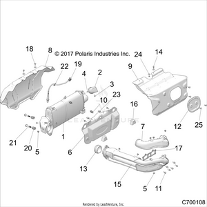 Engine, Exhaust System - Z19vge99ak/aw/bk/bw (c700108) Schematic