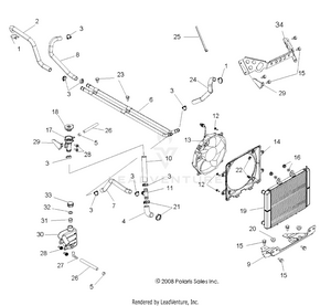 Engine, Cooling System - R10vh76 All Options/vy76az (49rgrcool09rzr) Schematic
