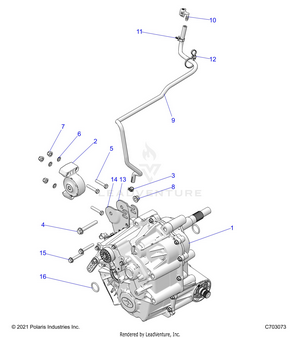 Drive Train, Main Gearcase Mounting - Z25nmf99a4/a5/b4/b5 (c703073) Schematic