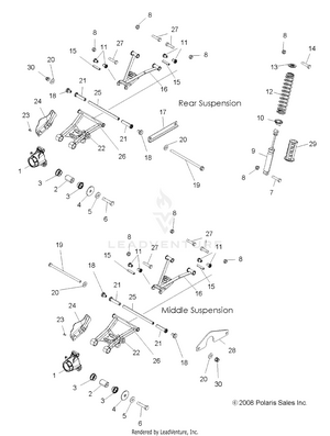 Suspension, Rear - A09cl76aa (49atvsusprr096x6) Schematic