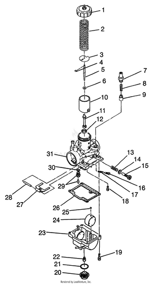 Carburetor (400l) Xpress 400l W97ca38c (4939603960e004) Schematic