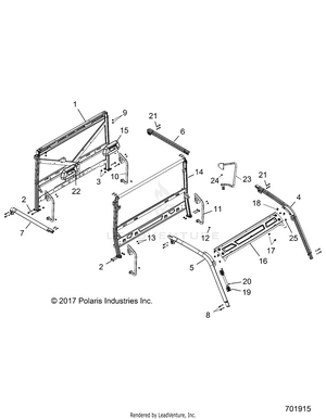 Chassis, Cab Frame - R18rve99nx (701915) Schematic