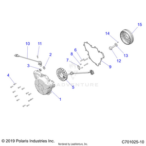Engine, Stator And Cover - Z24ase87a5 (c701025-10) Schematic