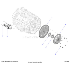 Engine, Starter, Flywheel And Related - Z25r4d2kak/bk/aj/bj/am/bm (c750208) Schematic